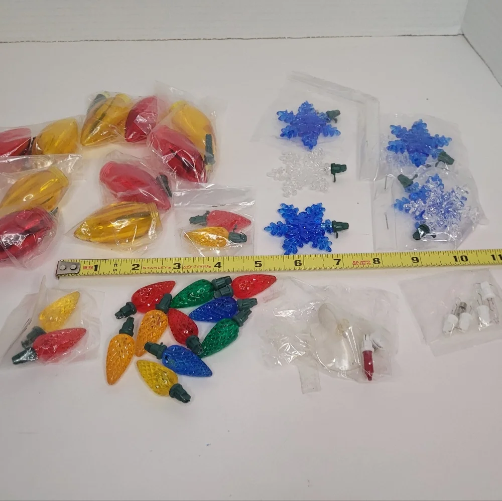 Christmas Light Replacement Bulbs Assorted Lot As Shown New